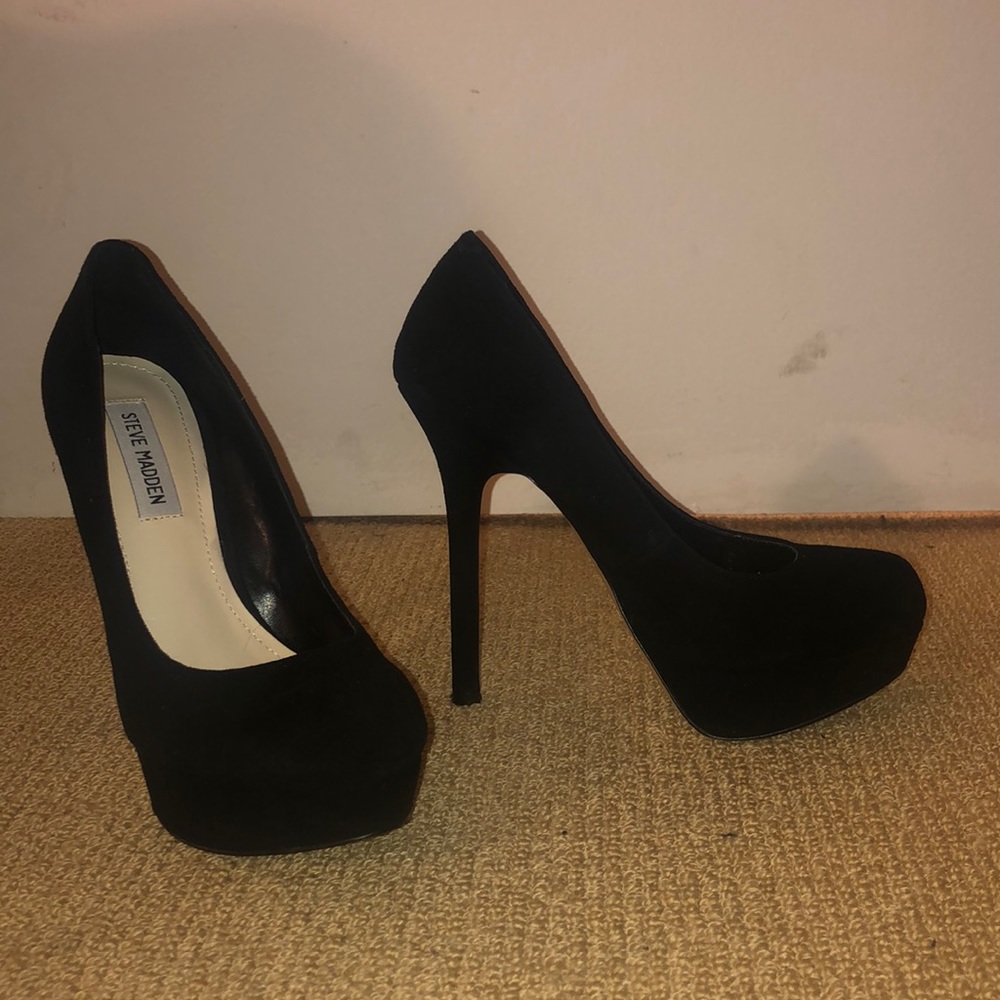 Black Suede Heels